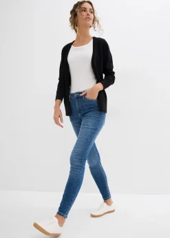 Jean skinny taille mi-haute, cropped