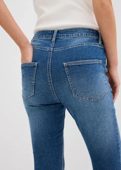 Jean skinny taille mi-haute, cropped