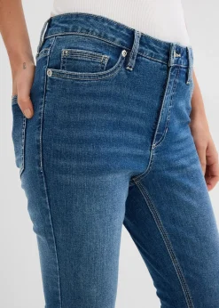 Jean skinny taille mi-haute, cropped