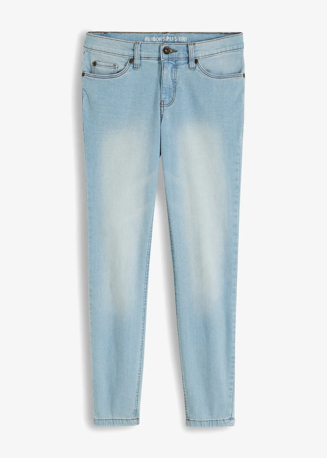 Jean skinny, taille mi-haute, raccourci