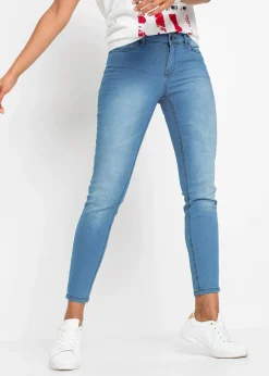 Jean skinny, taille mi-haute, raccourci