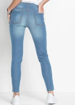 Jean skinny, taille mi-haute, raccourci