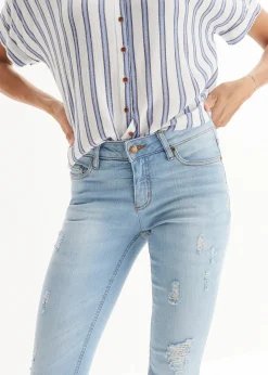 Jean skinny taille mi-haute, extensible