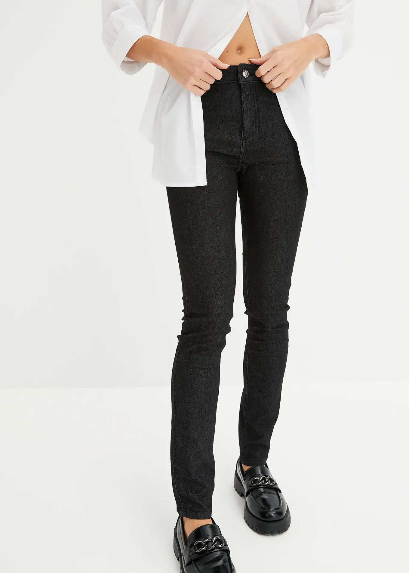 Jean skinny taille mi-haute, super extensible