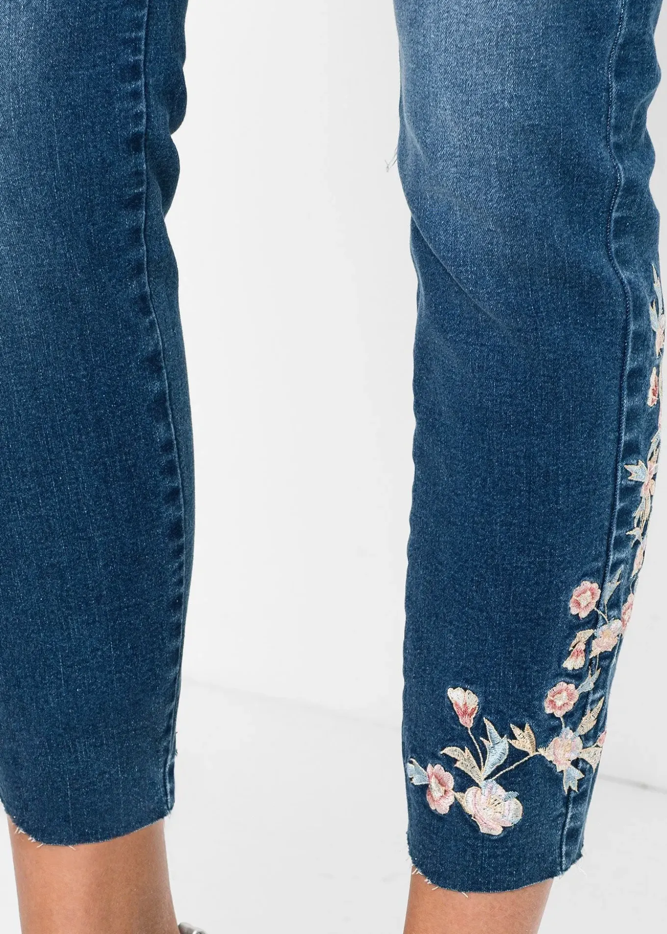 Jean skinny taille mi-haute, raccourci