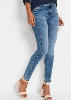 Jean skinny taille mi-haute, extensible