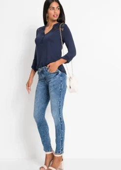 Jean skinny taille mi-haute, extensible