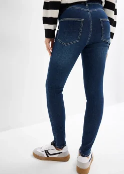 Jean skinny taille mi-haute, cropped