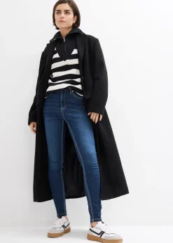 Jean skinny taille mi-haute, cropped