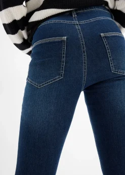 Jean skinny taille mi-haute, cropped