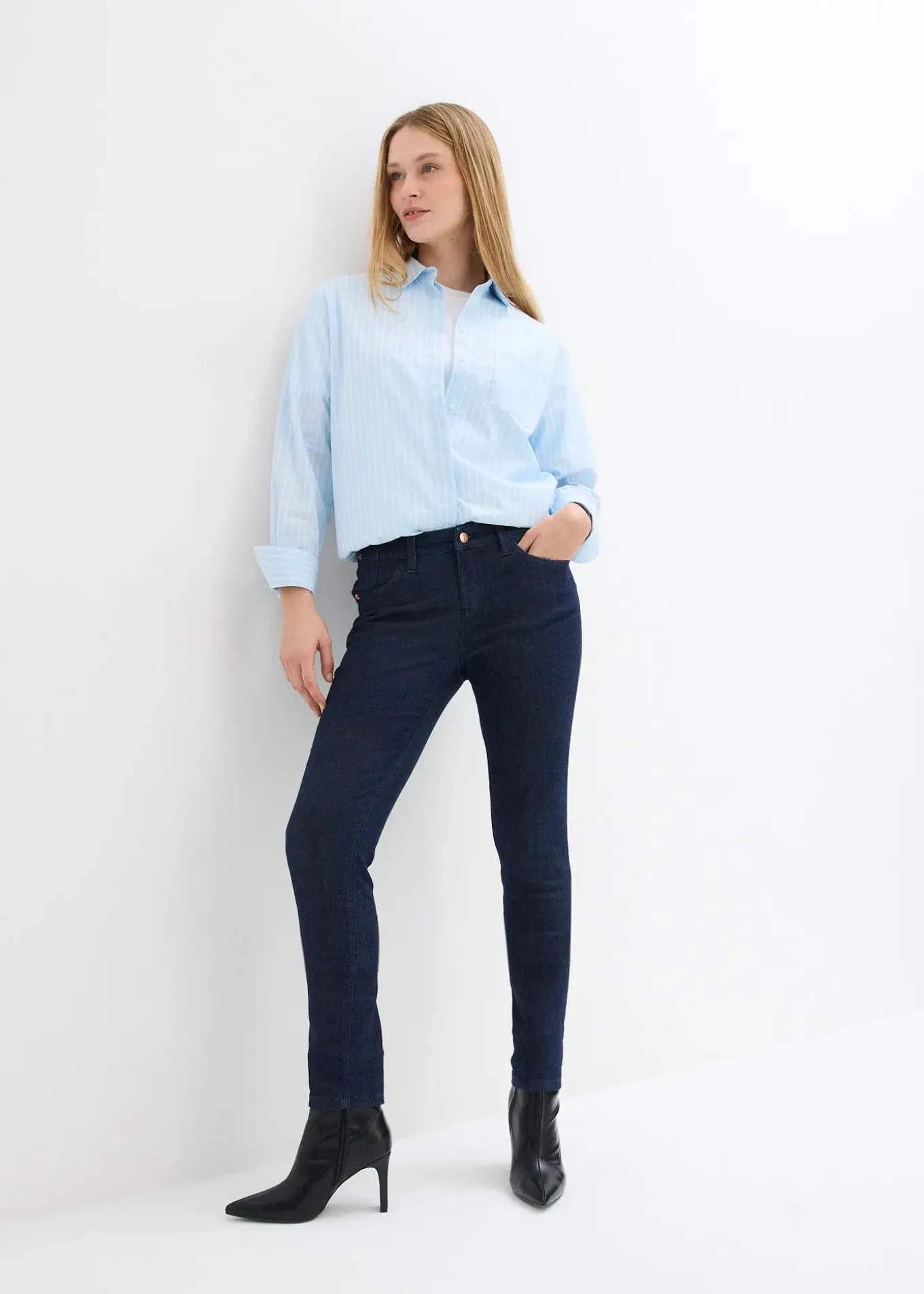 Jean skinny taille mi-haute