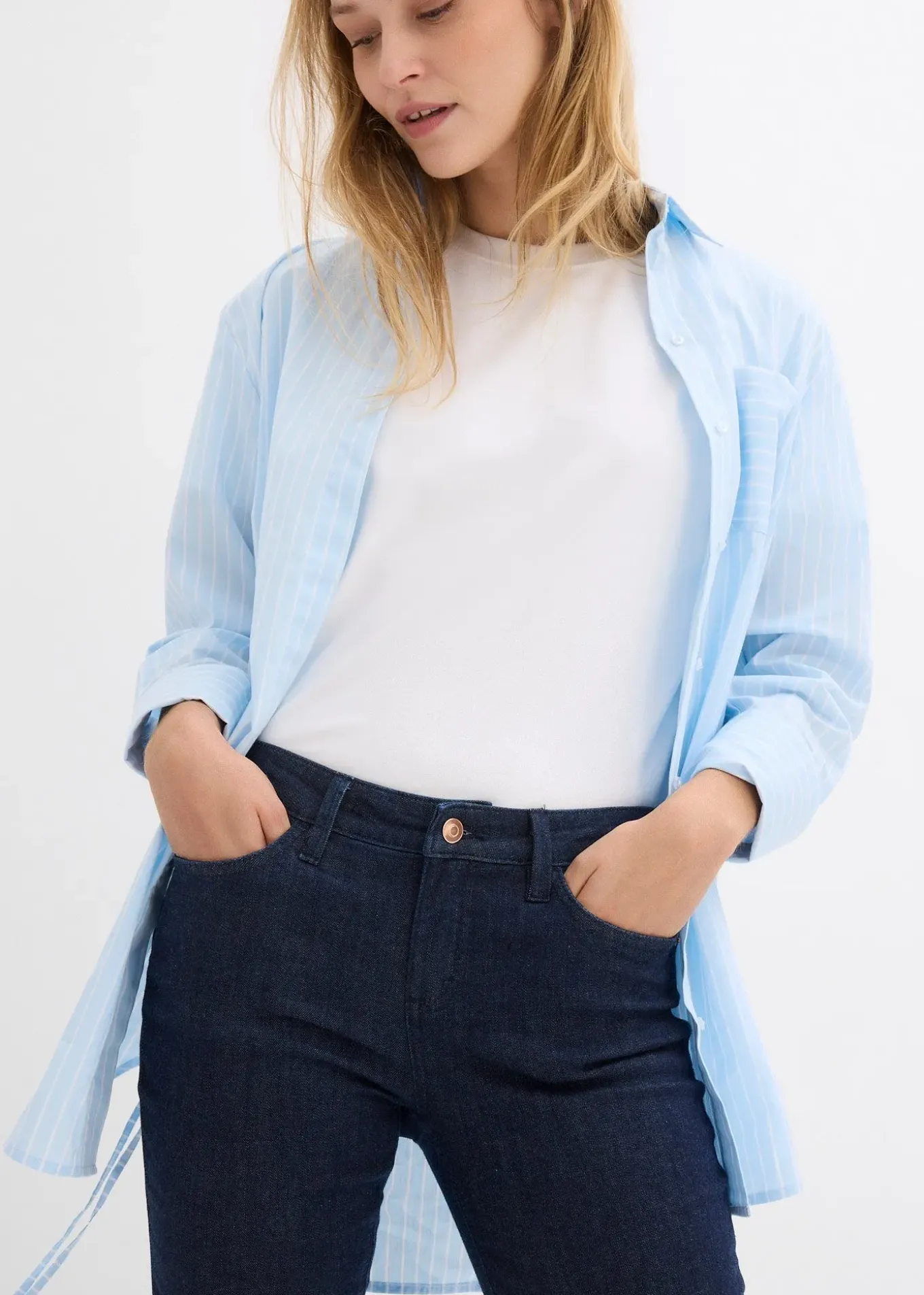 Jean skinny taille mi-haute