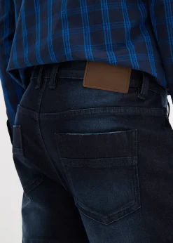 Jean slim extensible poches cargo, droit