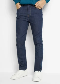 Jean slim extensible, taille réglable, droit