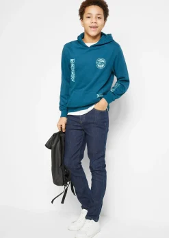 Jean slim extensible, taille réglable, droit