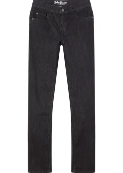 Jean slim extensible, taille réglable, droit