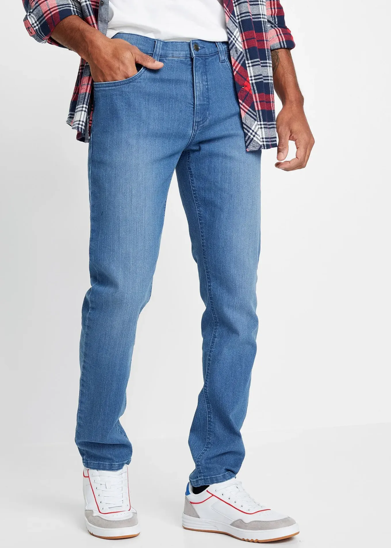Jean slim léger, droit