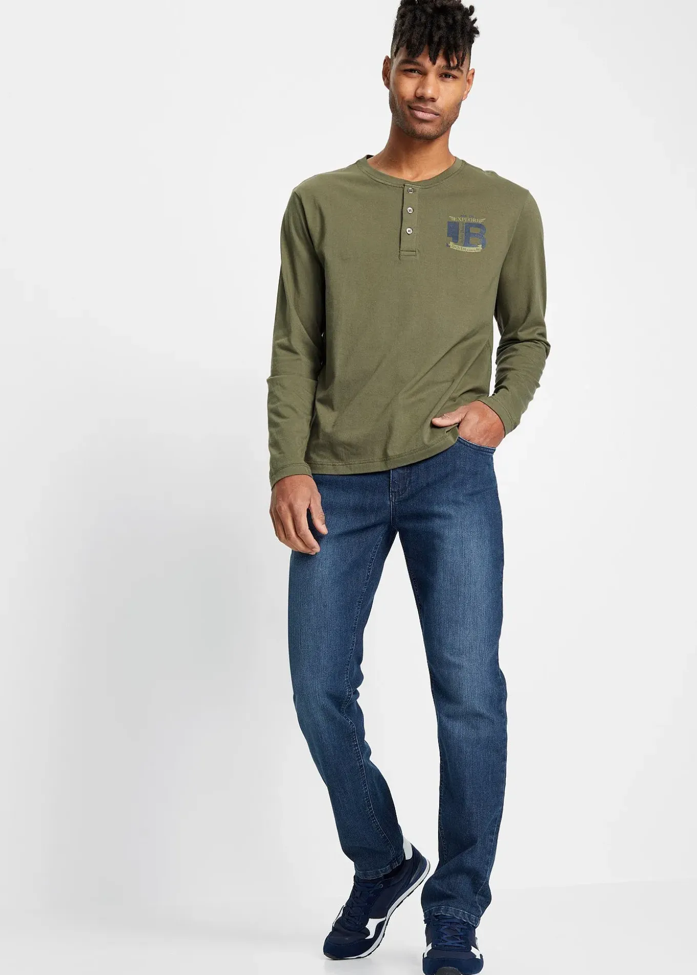 Jean slim léger, droit