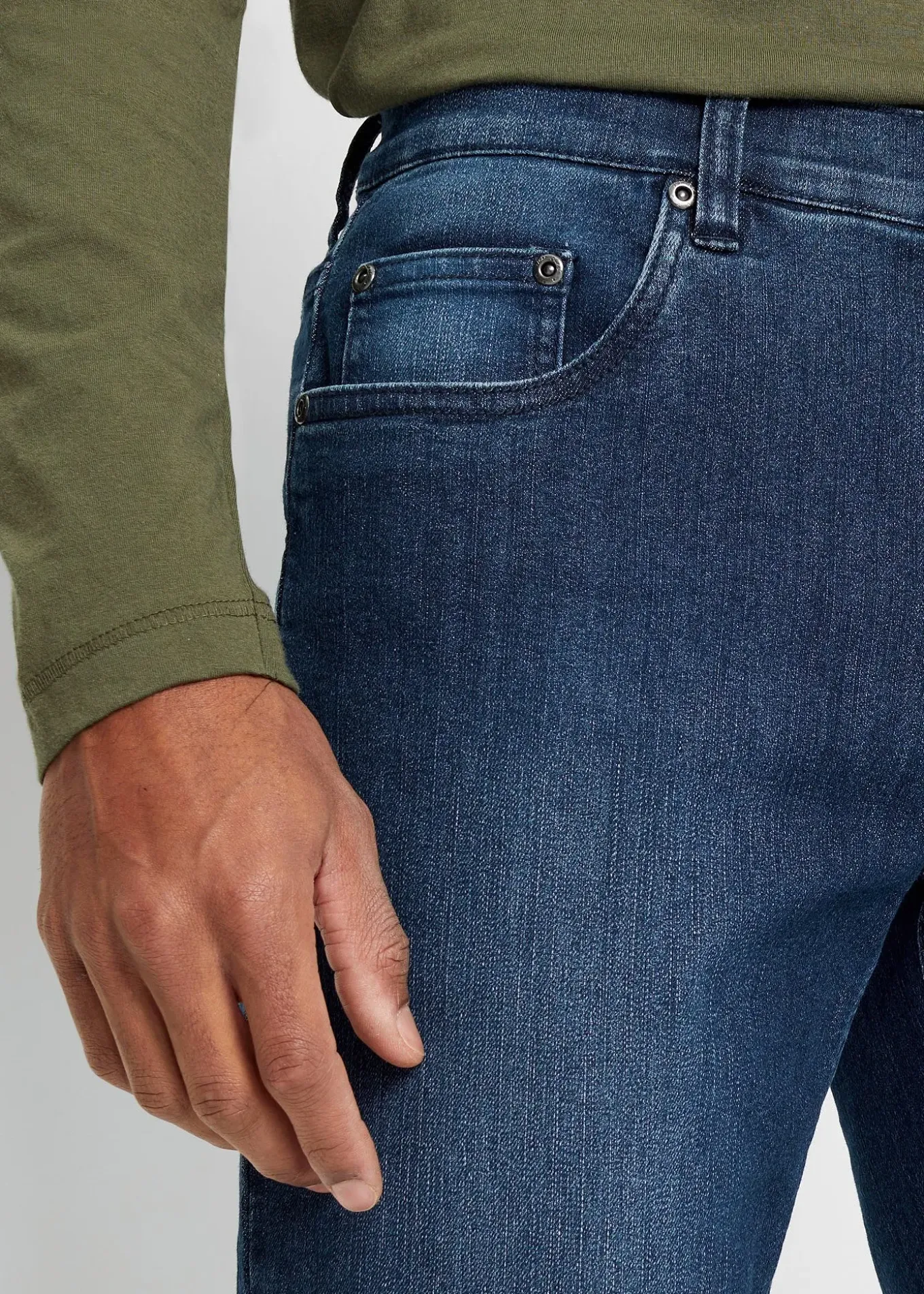 Jean slim léger, droit