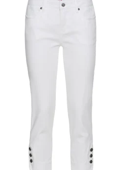 Jean slim mid waist, cropped