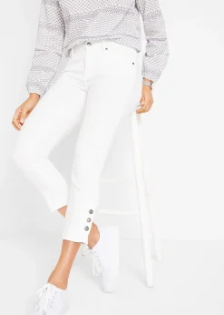 Jean slim mid waist, cropped