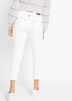 Jean slim mid waist, cropped