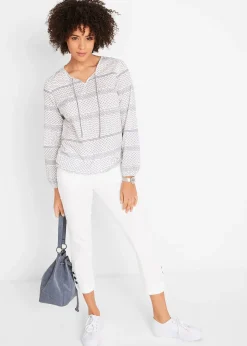 Jean slim mid waist, cropped