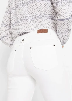 Jean slim mid waist, cropped