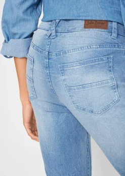 Jean slim taile mi-haute, raccourci