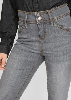 Jean slim taille haute, extensible et confortable