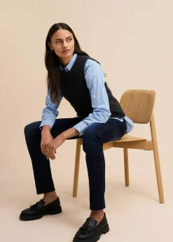 Jean slim taille haute, sculptant et ultra-souple