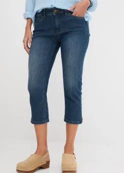 Jean slim taille mi-haute, raccourci
