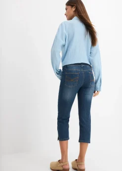 Jean slim taille mi-haute, raccourci
