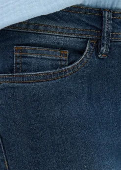 Jean slim taille mi-haute, raccourci