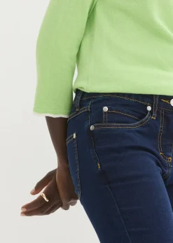 Jean slim taille mi-haute, très extensible