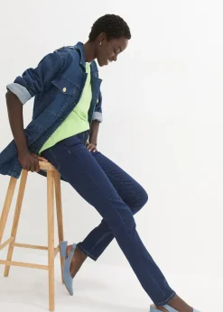 Jean slim taille mi-haute, très extensible