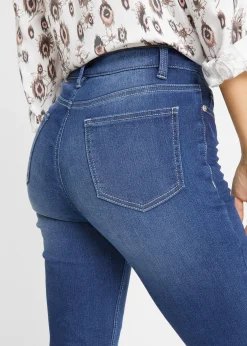 Jean slim taille mi-haute, extensible