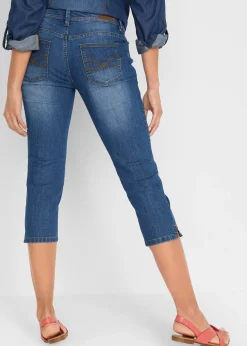 Jean slim taille mi-haute, raccourci