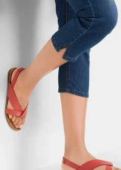 Jean slim taille mi-haute, raccourci