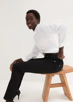 Jean slim taille mi-haute, très extensible