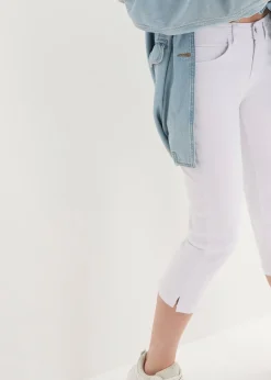 Jean slim taille mi-haute, raccourci