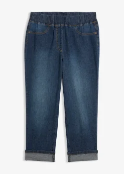 Jean slim, taille mi-haute, coton