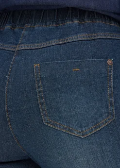 Jean slim, taille mi-haute, coton