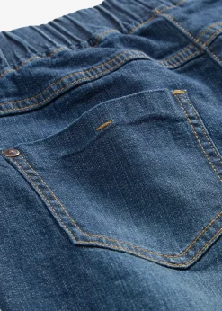 Jean slim, taille mi-haute, coton