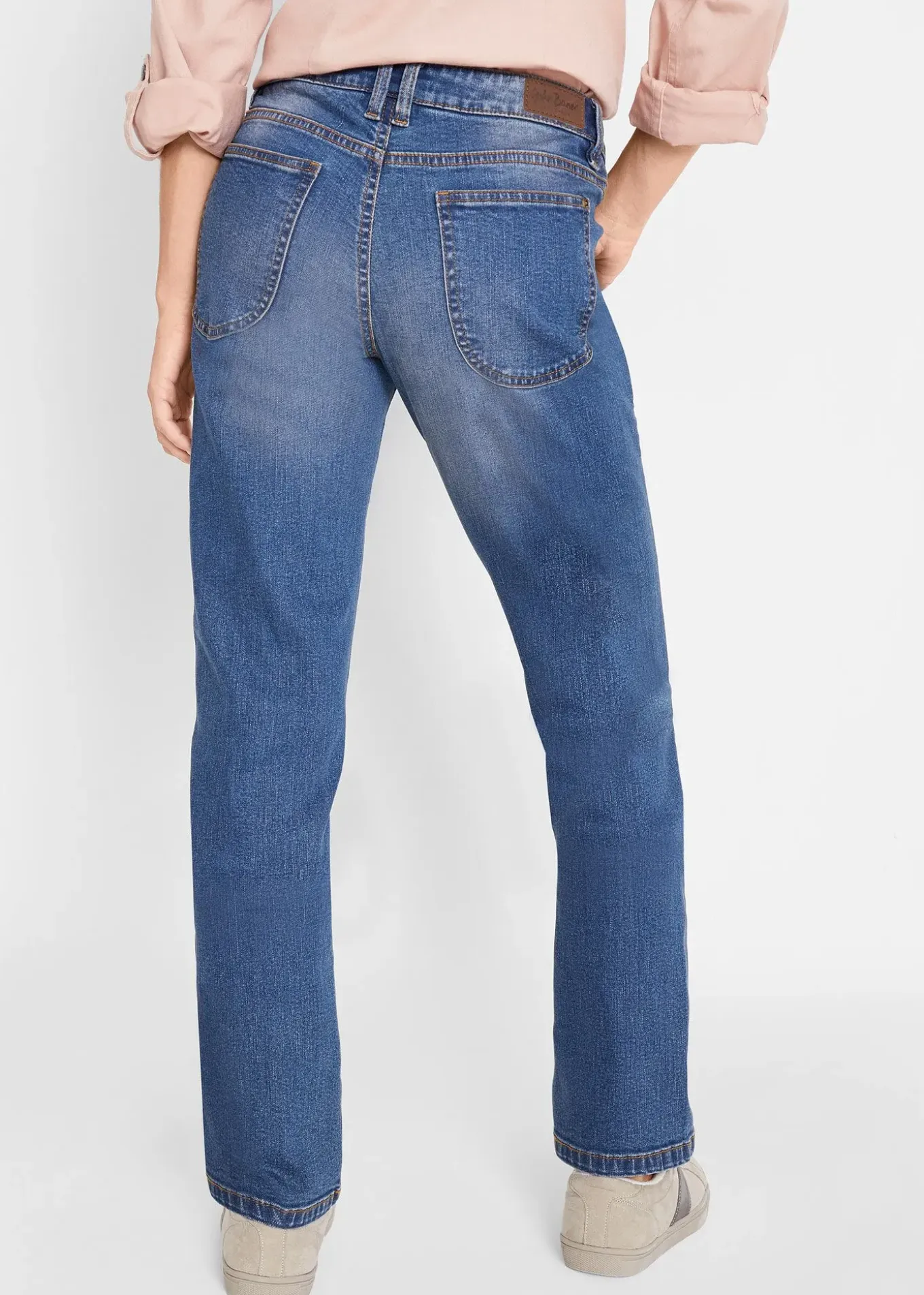 Jean Straight taille mi-haute, extensible