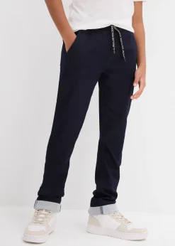 Jean sweat élastiqué regular, coupe droite