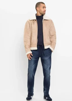 Jean sweat slim, droit