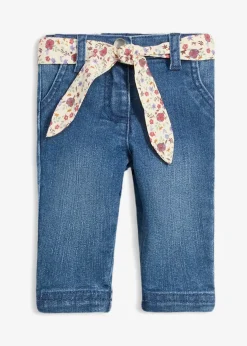 Jean taille extensible avec ceinture