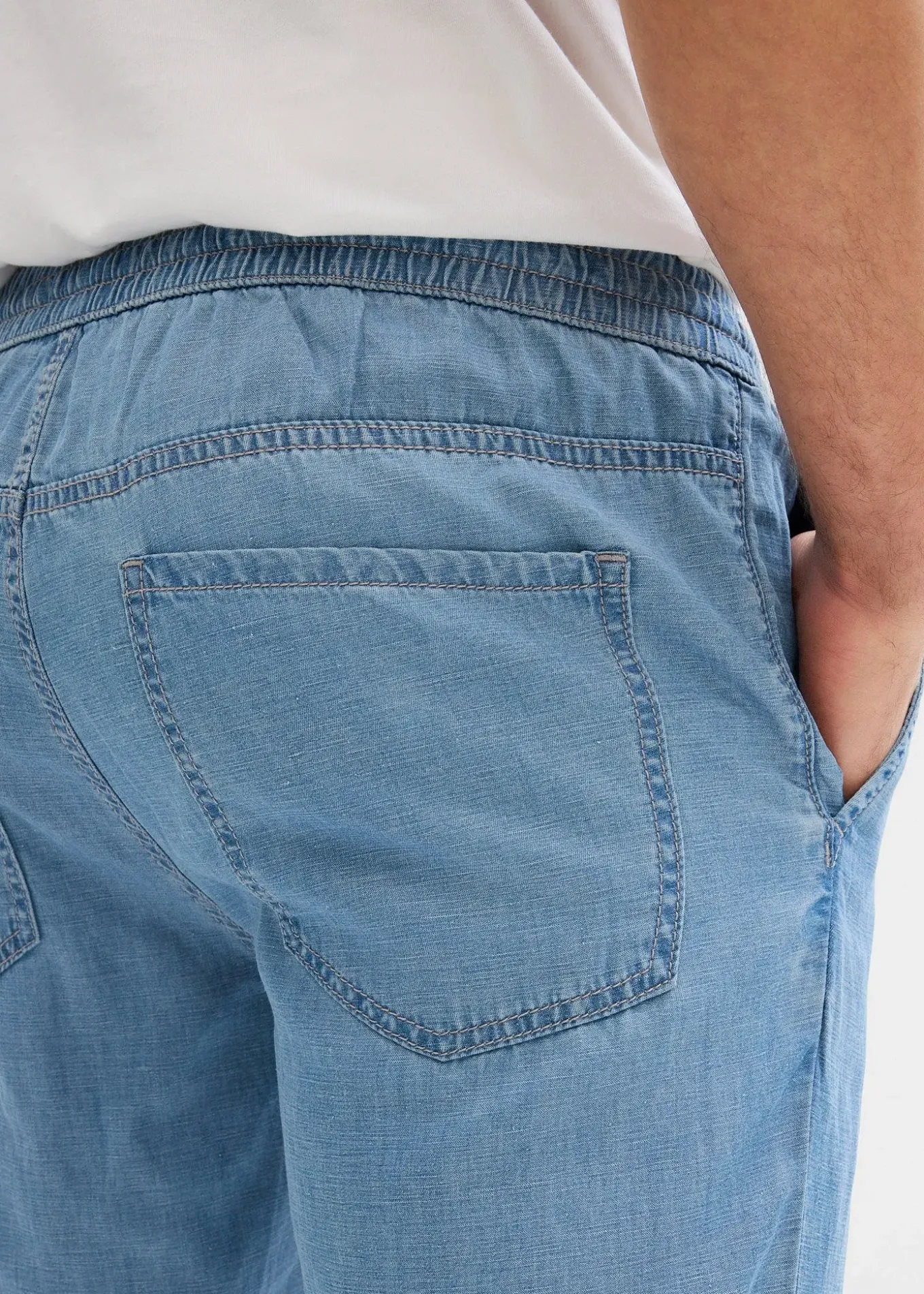 Jean taille extensible léger, Regular, Straight