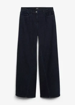 Jean taille haute Wide Leg, taille confortable